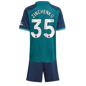 Arsenal Oleksandr Zinchenko #35 Replica Third Stadium Kit for Kids 2023-24 Short Sleeve (+ pants)